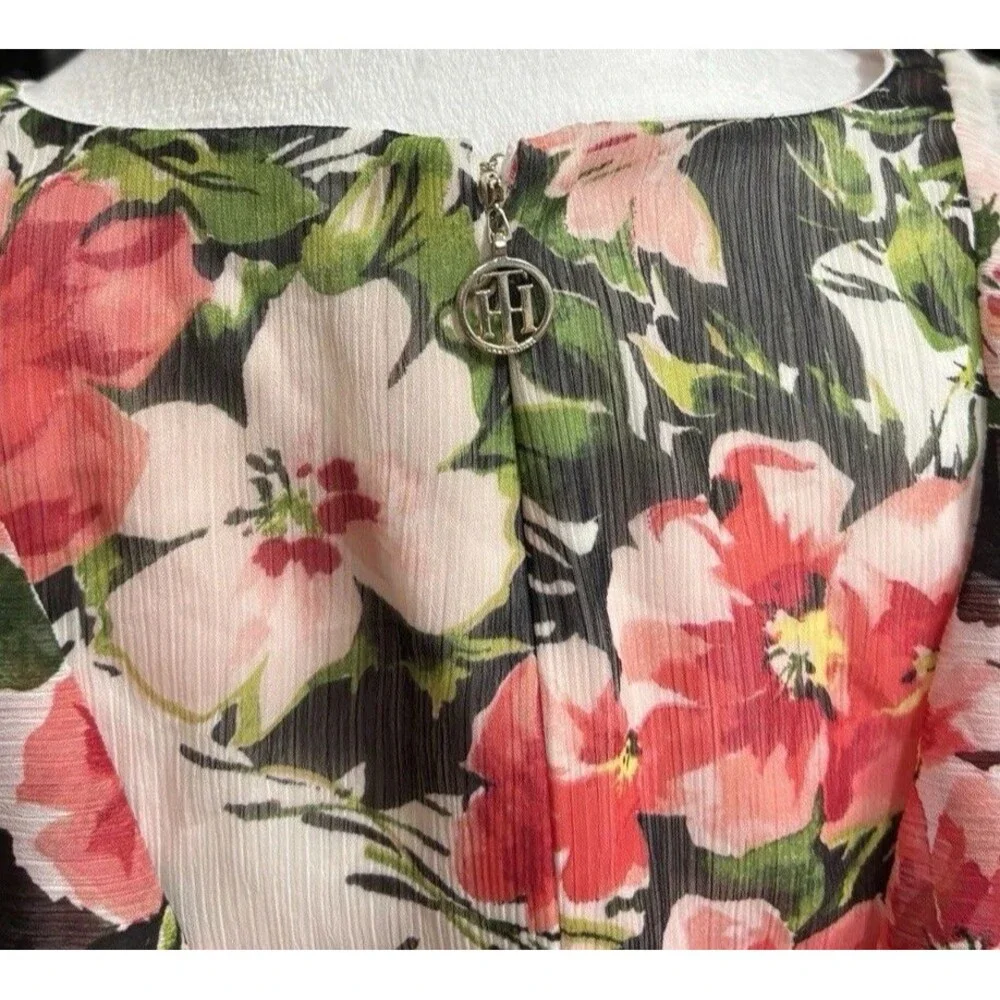 Tommy Hilfiger Ruffled Fit & Flare Dress‎ Women’s 2 Fairycore Romantic Wedding - Picture 6 of 13